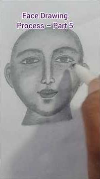 Face Drawing Process Part 5 | Easy Pencil Drawing Tutorial