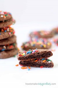 CHOCOLATE CAKE MIX COOKIES -- easy 3-ingredient cookies