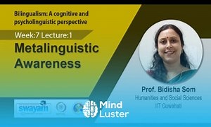 Mind Luster - Learn Lec 16 Metalinguistic Awareness