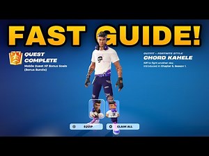 How To COMPLETE ALL FORTNITE MOBILE APP BONUS GOALS QUESTS in Fortnite! (Chord Kahele Skin Guide)