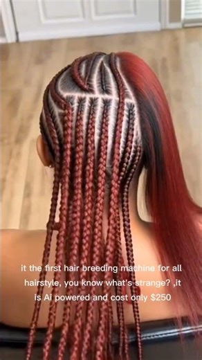 the first Ai powered hair breeding machine #hairstyle #hair #machine