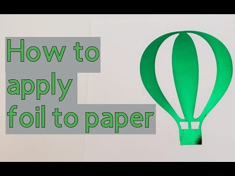 How to foil on paper - Starcraft foil no adhesive needed - laser printer foiling - paper foiling