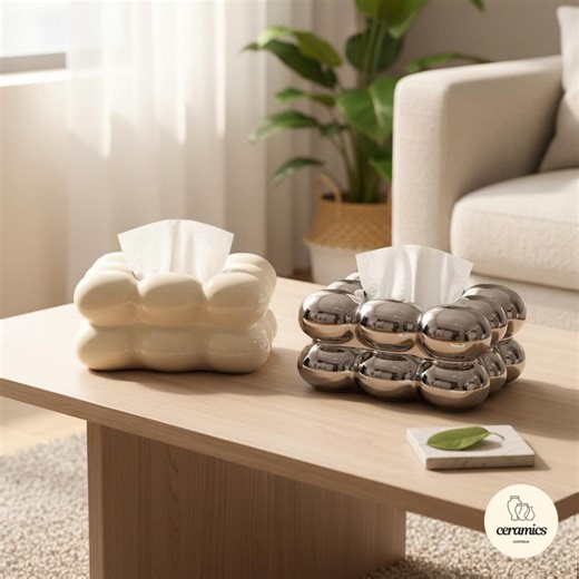 Modern Ceramic Tissue Box Cover, Luxury Cloud Tissue Holder, Minimalist Home Decor Accent for Living Room Bedroom Bathroom - Etsy UK