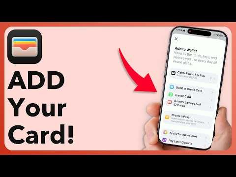 How To Add Your Card To Apple Wallet