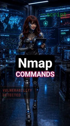 Nmap Commands 👇 #ai #ethicalhacking #cybersecurity