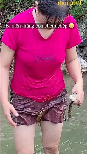 Catch the horned fish poked in the groin😂#giaitri