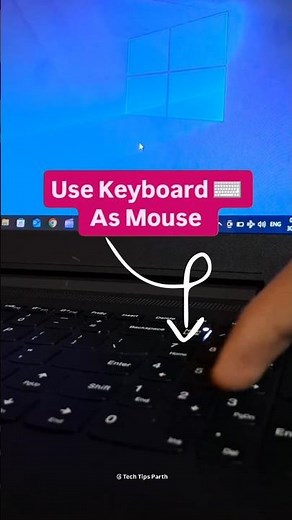 Use Keyboard as a Mouse ⌨️ #computer #shorts