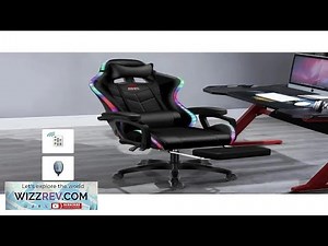 Gaming Chair with LED Lights and Speakers Ergonomic Pro Video Game Chair