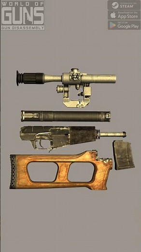 Soviet VSS Vintorez: From Suitcase to Battle Setup 🔥 #firearmeducation #gunmechanics