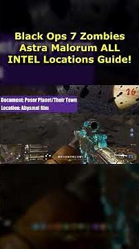All 11 Intel Locations Guide on Astra Malorum in Black Ops 7 Zombies! Audio Logs/Artifact/Docs