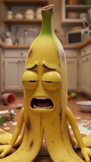 Sad Banana's Emotional Cry 😢🍌 Why Does Everyone Peel Me