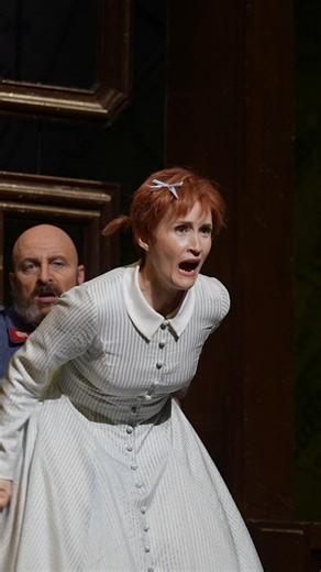 The Metropolitan Opera on Instagram: "A voice lesson gone awry😂 @MorleySoprano is all jokes and vocal virtuosity as Marie in Donizetti’s La Fille du Régiment! Check out this clip from the final dress rehearsal of Morley singing an excerpt from Act II, alongside Susan Graham as the Marquise of Berkenfield and @PeterKalmanOpera as Sgt. Sulpice. @GiacomoSagripantiConductor conducts. La Fille du Régiment (The Daughter of the Regiment) is on stage through November 12. 🎟️Buy your ticke