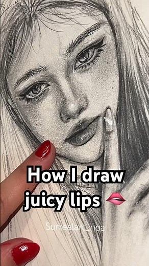 How to draw (juicy) lips 🫦#arttutorial #howtodraw #drawingtutorial