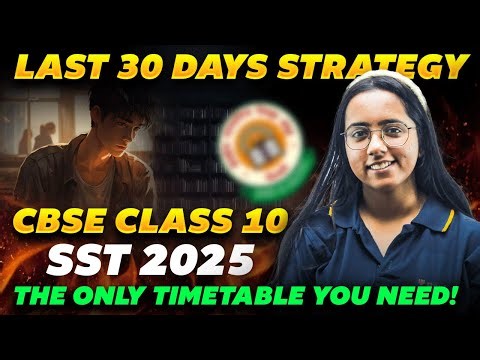 Last 30 Days Strategy For Social Studies | Best Time Table | Class 10 | CBSE Boards 2025 | Pearl Mam