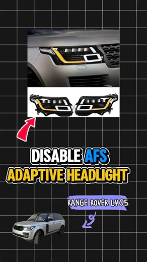 11K views · 166 reactions | HOW TO DISABLE AFS ADAPTIVE HEADLIGHT ON RANGE ROVER L405 #RangeRoverL405 #AdaptiveHeadlight #AFSDisable #LandRoverTech #AutoExplain #AutomotiveDiagnostics #CodingProgramming #MechanicTraining #CarTechTips #OBD2Coding | Auto Explain-Explains Everything About Automotive | Facebook