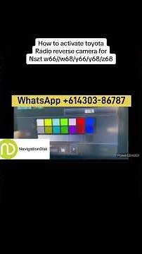 Back camera / reverse camera setup for Toyota NSZT W66/ w68 / Y66/ Y68/ Z66/ Z68 - full process