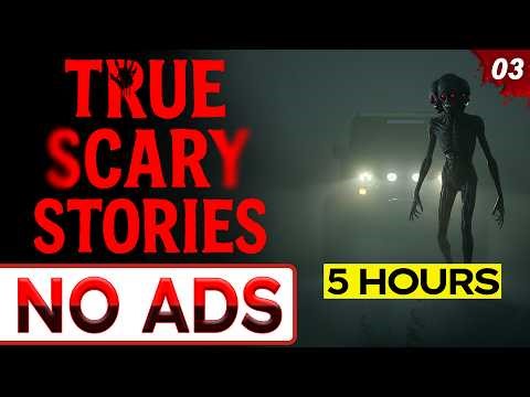 🔴 NO ADS 🔴 5 HOURS of TRUE Scary Stories for Sleep | Rain Sounds | Ep. 3: Don’t Listen Alone
