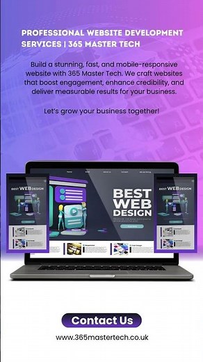 Professional Website Development Services | 365 Master Tech.