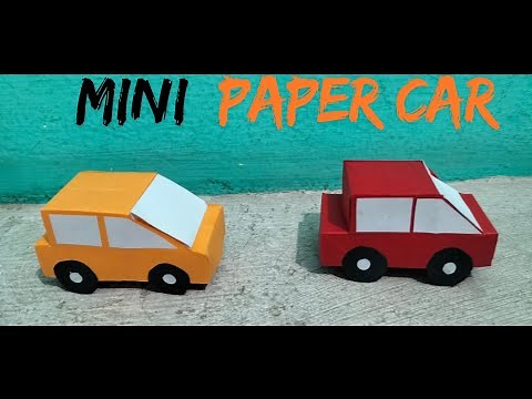 How To Make Easy Paper Toy CAR For Kids / Nursery Craft Ideas / 3d Paper Car / KIDS crafts / origami