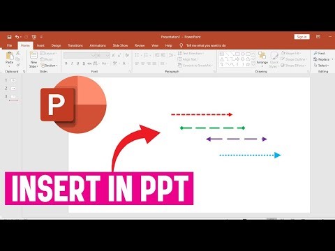 How To Insert Colorful Dashed or Dotted Arrow In PowerPoint