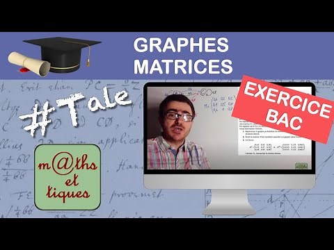 Graphs, matrices (Ex. Bac) - Terminale - Expert maths
