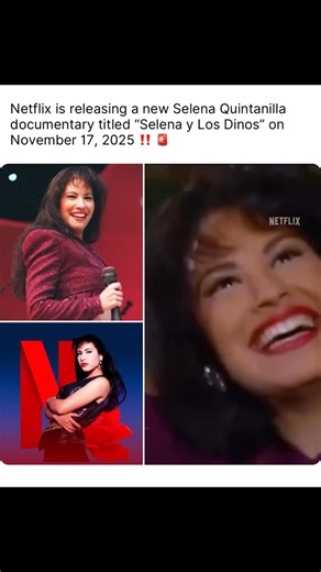 Netflix is releasing a new Selena Quintanilla documentary titled "Selena y Los Dinos" on November 17, 2025 queen of tejano, Selena Quintanilla, captured through never-before-seen footage from the family's personal archives. #foocommunity #latinocommunity #tejanomusic #selena #fyp #reels | Soy Tan Tejano