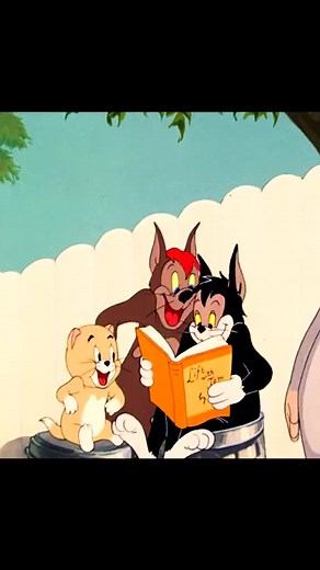 Tom and Jerry Cartoon: Jerry Reading a Book After Getting Angry