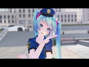【MMD】TDA式改変Police Miku【BAAM】