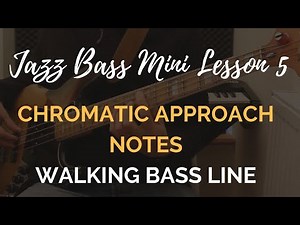 Jazz Bass Lesson #5 // Chromatic approach notes on 'Blues for Alice' (Charlie Parker)