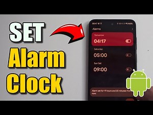 How to Set an Alarm Clock on your Motorola Android Phone (Best Method)
