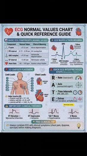 ECG Made Easy ❤️ | Complete Normal Values & Interpretation Chart