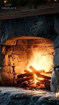 Warm & Cozy Fireplace #christmasambience #burningfireplace #relax #sleepmusic