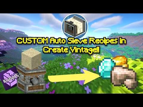 Create custom Shake Table recipes using KUBEJS!! ~ Create Vintage!!