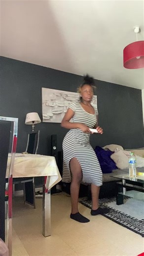 Dancing in Style: Striped Dress Home Dance Video