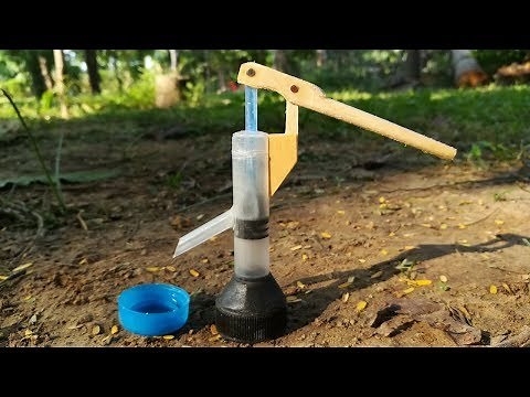 How to make Hand Water Pump | Black RoboBrain