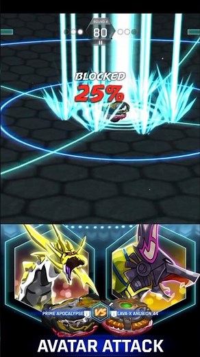 Prime Apocalypse vs Lava-X Anubion | Epic Avatar Attack Clash 🔥🌀#BeybladeBurst #shorts #AvatarAttack