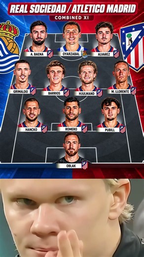 Real Sociedad vs Atletico Madrid — Combined XI ⚔️🇪🇸