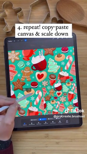 Learn how to create repeat patterns in Procreate Art By @heyalissandra #illustration #procreate #artwork #digitalart #drawing #patterns