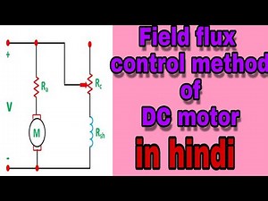 Field flux control method dc motor