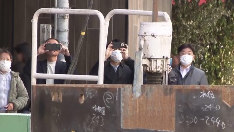 Watch: 13ft pipe shoots out of Japanese highway