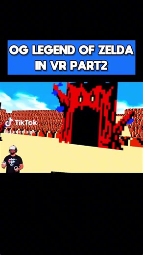 24K views · 391 reactions | VR video part 2, continued from yesterday. I want to try this so badly! Credit: https://vm.tiktok.com/ZGedoufNP/ | Zelda Dungeon | Facebook