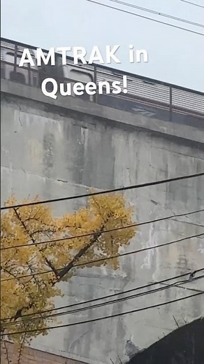WUT? Amtrak North East Regional Train passes through Ditmars Blvd/33rd St!