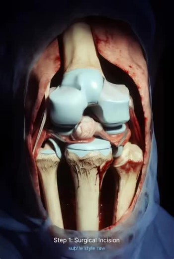 Your knee isn’t “replaced.” It’s precision rebuilt. Here’s what actually happens in a total knee replacement: Step 1️⃣ A precise incision to access the damaged joint. Step 2️⃣ Worn cartilage is carefully removed — the source of that bone-on-bone pain. Step 3️⃣ A custom-fitted metal implant restores smooth movement. No more grinding. No more constant inflammation. Just a new surface designed to glide. Modern knee replacement isn’t about removing your whole knee — it’s about resurfacing it with su