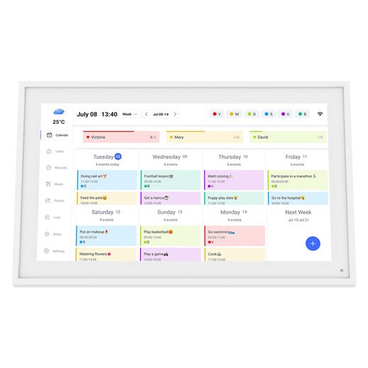 TABWEE P15 Touchscreen Digital Calendar with Wi-Fi & eCalendar App