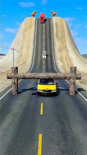 He Hit Full Speed… and Physics Went CRAZY!”#beamngdrive