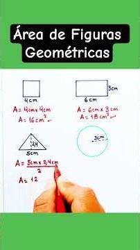 Área De Figuras Geométricas #matematicas #algebraicamente #maths #mathematica