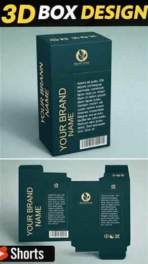 Professional Box Design in CorelDRAW 2026 #shorts