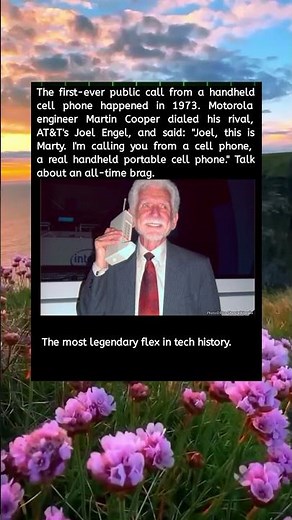 “First Handheld Cell Phone Call in History (1973) — Marty Cooper’s Legendary Moment”