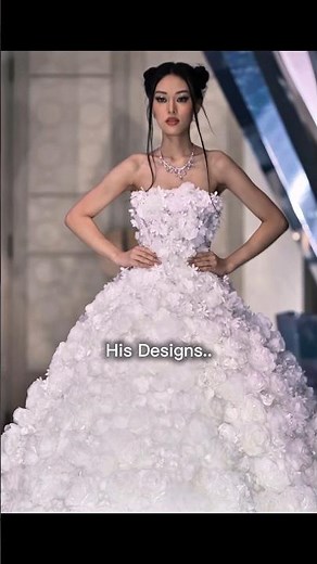 The Designer vs his Designs ✨😮 #jolipoli #fashion #dress #beautiful #hautecouture #shorts