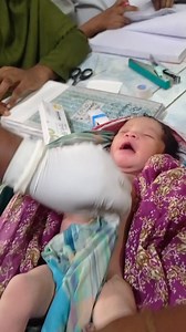 Preparing baby for push intramuscular injection. #newbornbaby | Medical practice